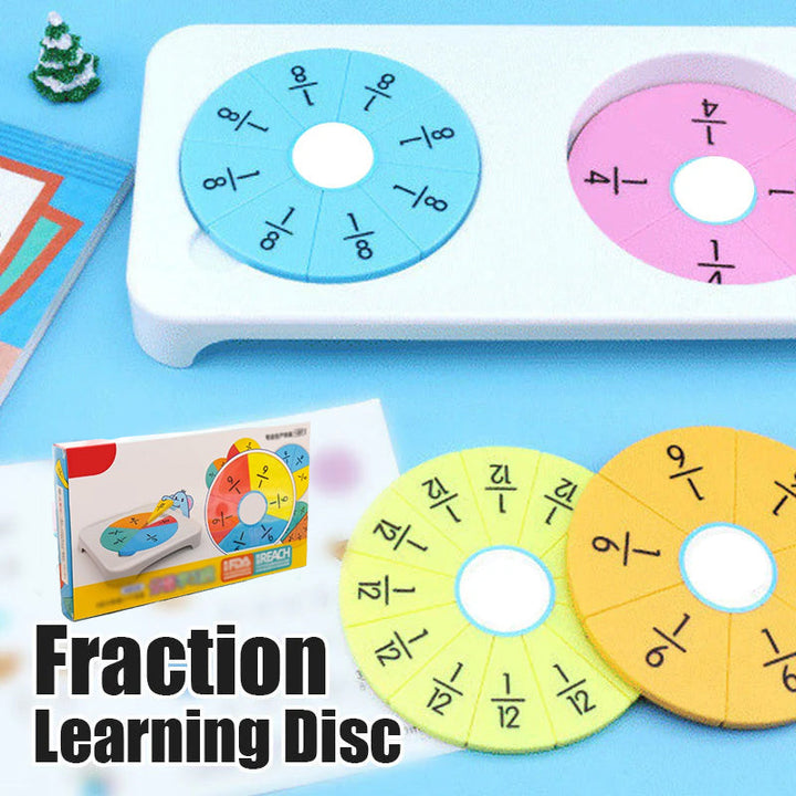 Fraction manipulatives for children, a comprehensive math learning set to teach fractions effectively.