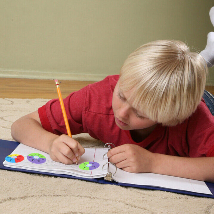 Hands-on math fractions kit for school-aged children, promoting engagement in educational activities.