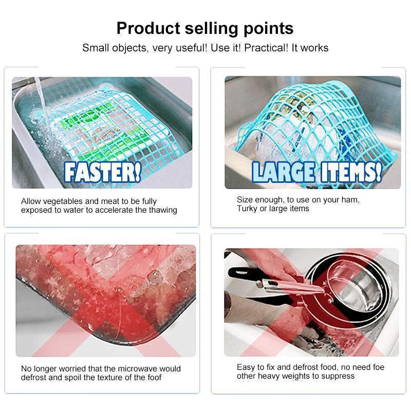 Non-toxic PP material thawing plate for fast and natural defrosting of frozen foods without electricity
