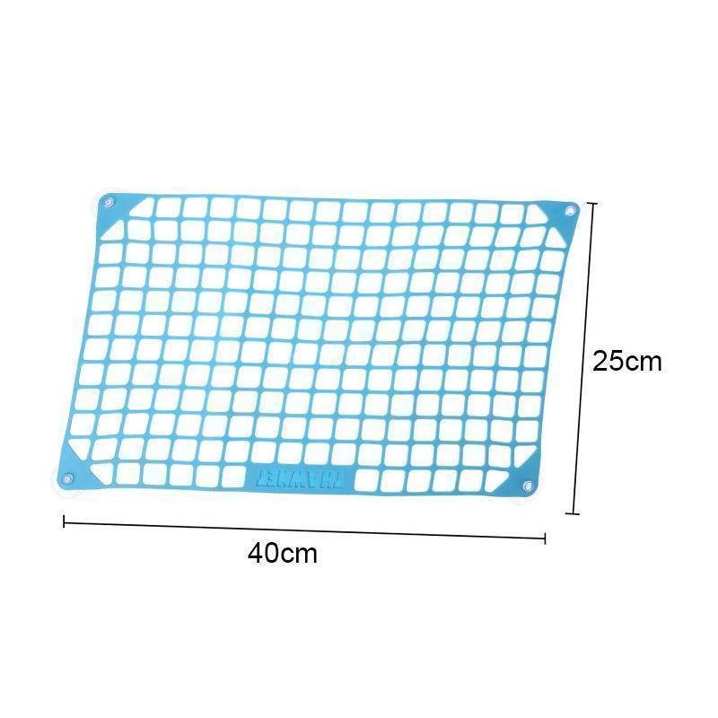 Close-up of a black fast thawing mat, ideal for meat & vegetables, showcasing its heat-conducting surface