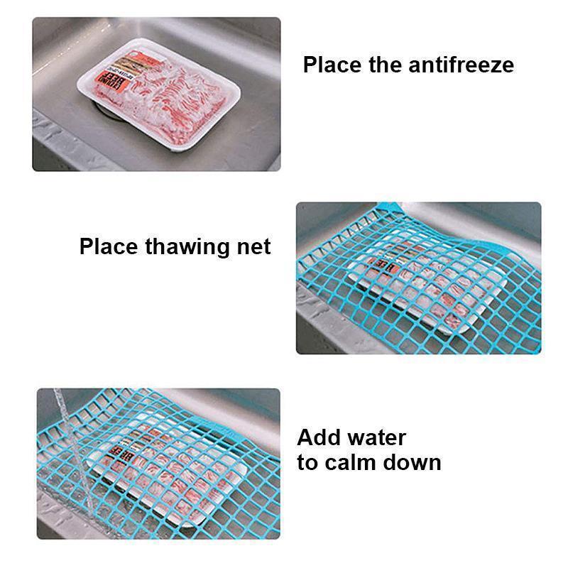 Versatile thawing plate, an essential cooking tool for fast and hygienic defrosting of food items