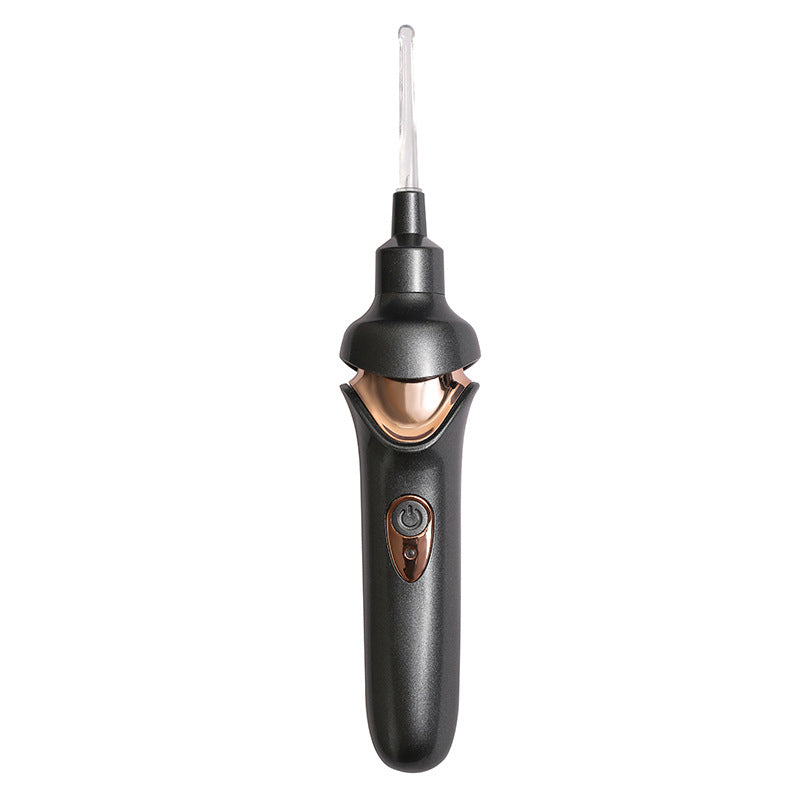 Diagram showing how the electric ear wax remover safely removes ear wax without discomfort.