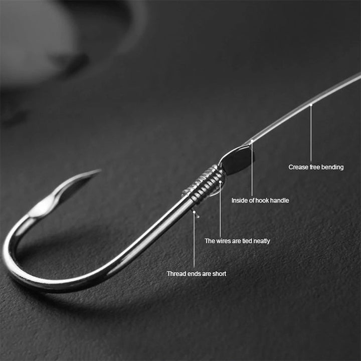Electric Fishing Hook Tyer Tool in action, securing fishing line to hook