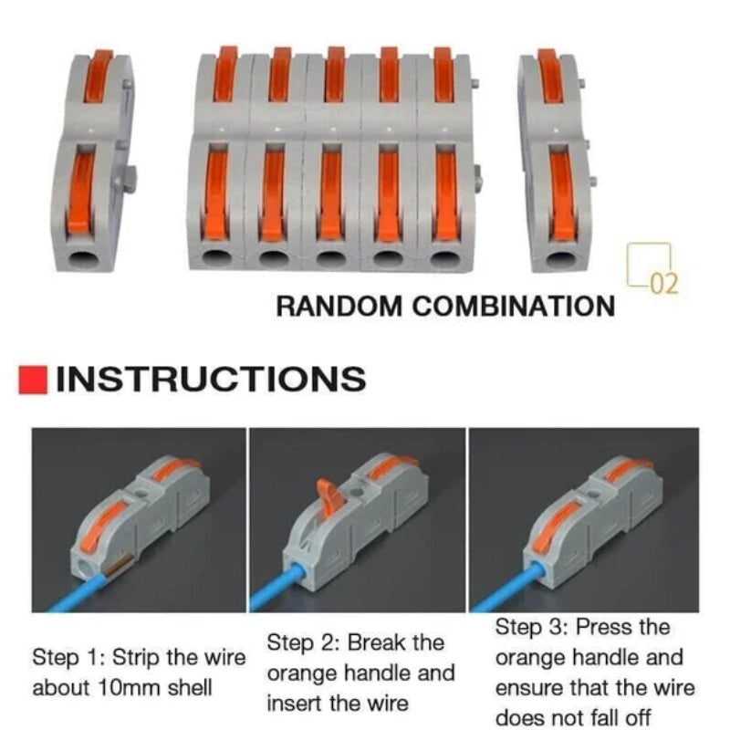 Assorted electrical wire connectors for various wiring needs, essential home improvement tools