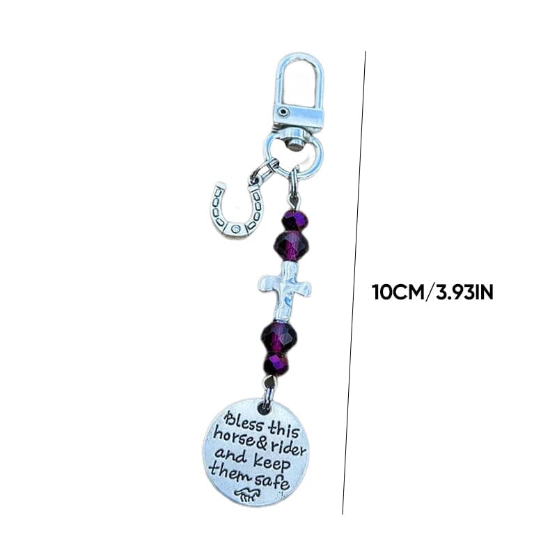 Western riding inspired horse saddle & bridle charm clip, versatile style
