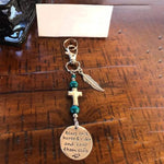 Blue Stone & Feather