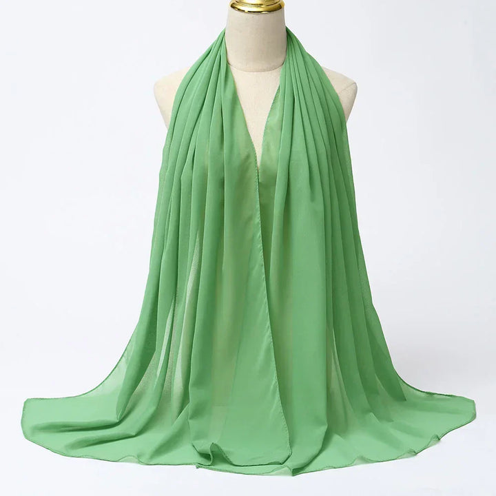 Purple Leilani Chiffon Hijab Scarf, a chic and comfortable accessory for women.