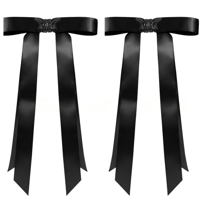 Magnetic bow hair clip with a textured fabric, a unique hair accessory for women's hair volume.
