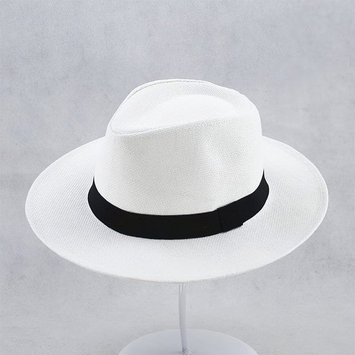 Classic men's Panama hat. Stylish summer accessory for sun protection, travel, & beach.
