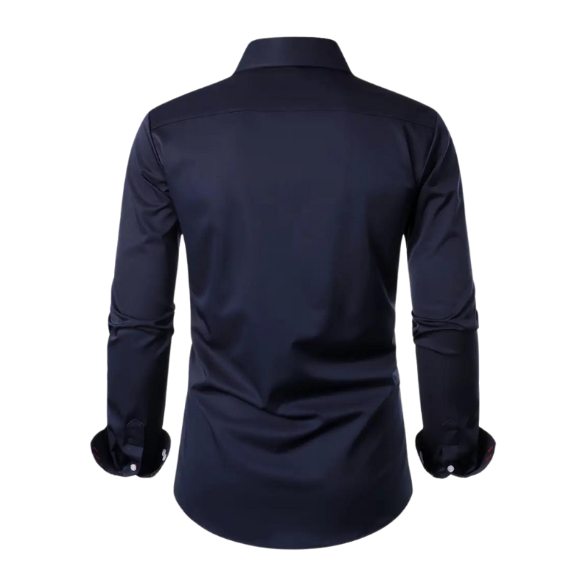 Premium men's elegant party dress shirt. Slim fit long sleeve button down, ideal for event fashion.