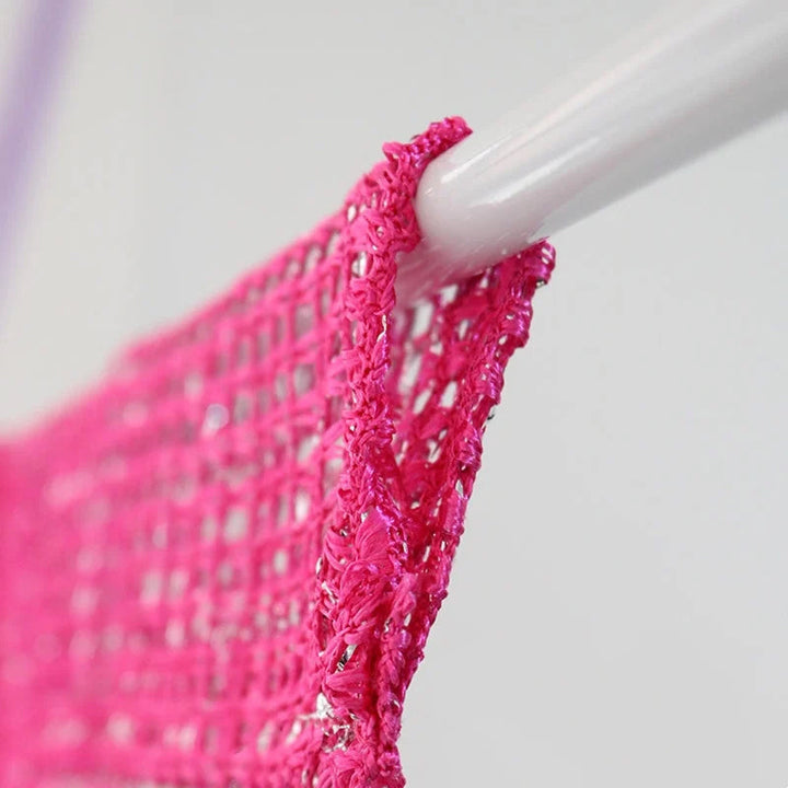 Polyester Elegant Rose Thread Tassel Door Curtain, easy care and long-lasting beauty