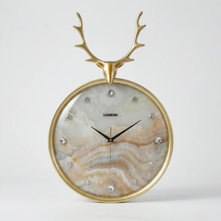 Sleek round decorative wall clock; a silent, modern timepiece for sophisticated home decor.