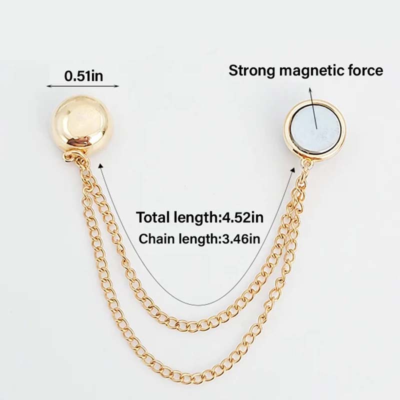 Fashion clips: A set of four small magnetic clips designed to gather fabric at the waist or shoulders.