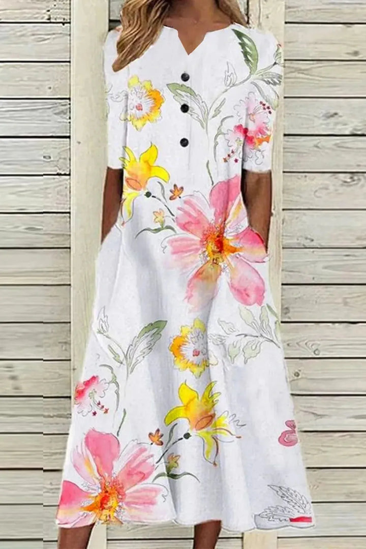 Sophisticated women's midi dress with a flattering belt, ideal for parties & formal events.