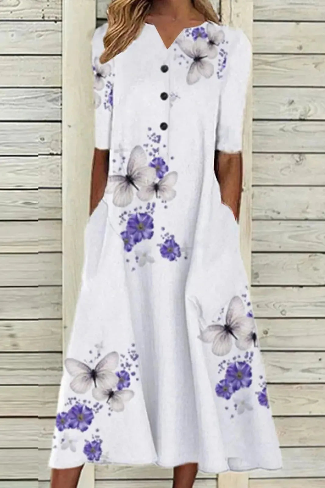Comfortable flowy belted midi dress for women, stylish for any occasion, day or night.