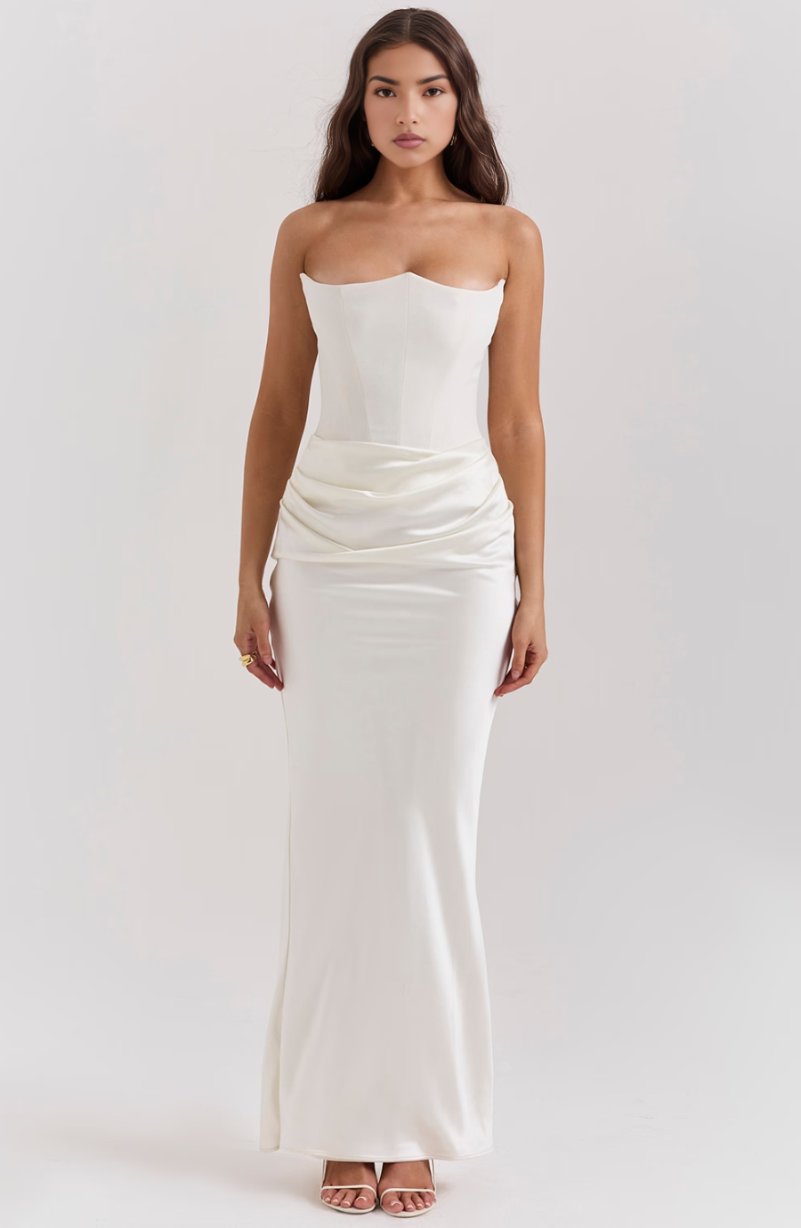 Draped sweetheart strapless dress, a gorgeous option for homecoming or prom.