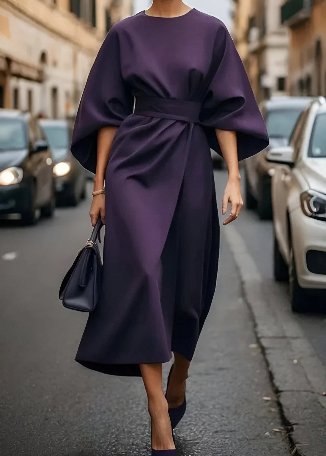 Versatile women's elegant flowy maxi dress, a long summer dress with a chic and flattering fit for any occasion.