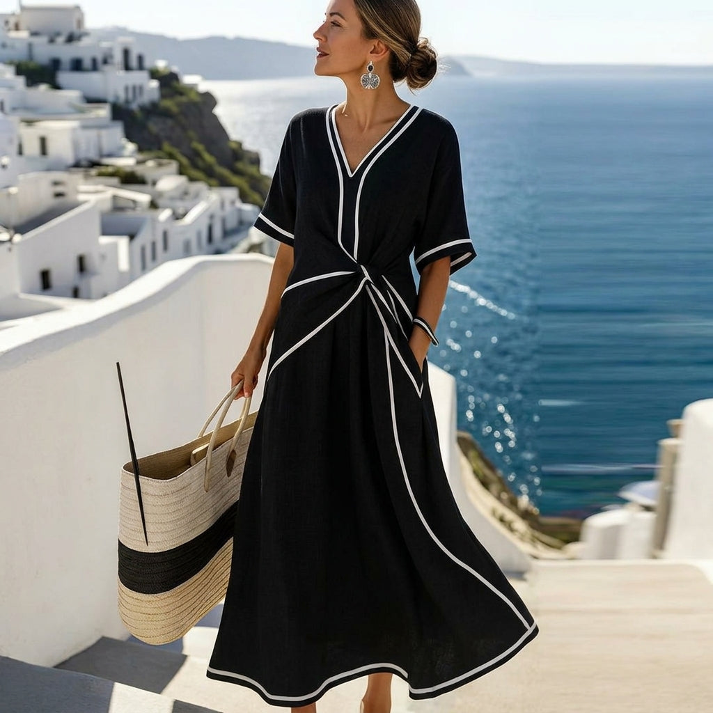 Beautiful women's elegant maxi dress with a comfortable, flowy design for any occasion.