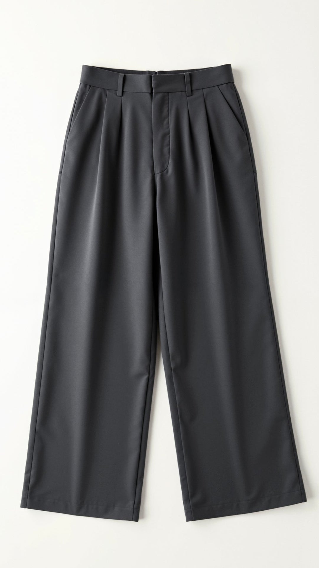 Fashionable women's high-waist wide-leg pants, versatile for both casual outings and elegant office wear.