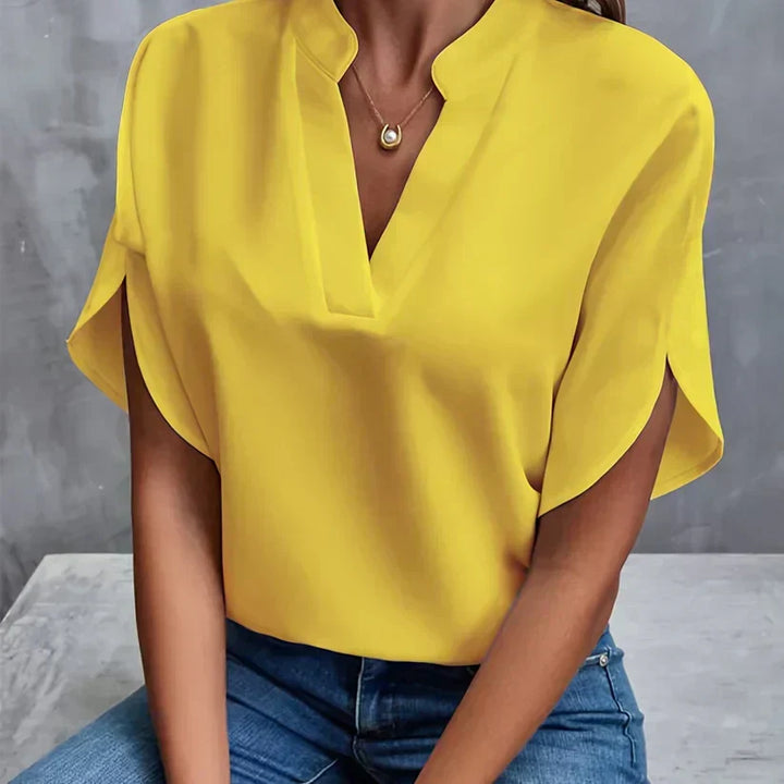Isabella women's elegant lightweight blouse, versatile for both office and casual summer outfits.
