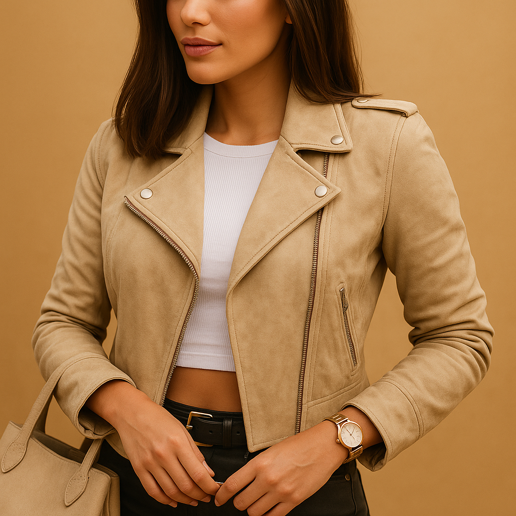 Elegant women's lightweight tailored jacket, perfect for versatile office wear or chic casual spring outfits.