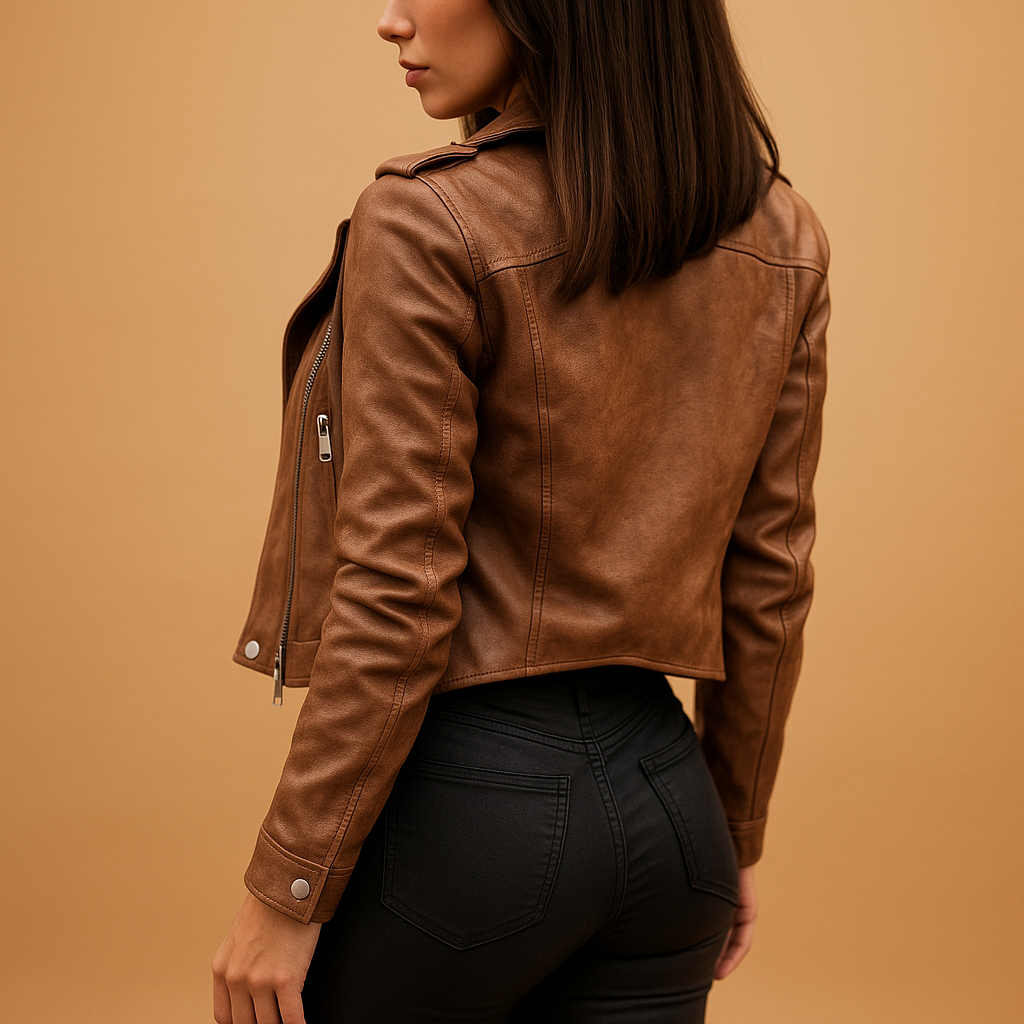 Women's elegant tailored jacket, perfect for professional office wear or a chic layered spring/fall outfit.