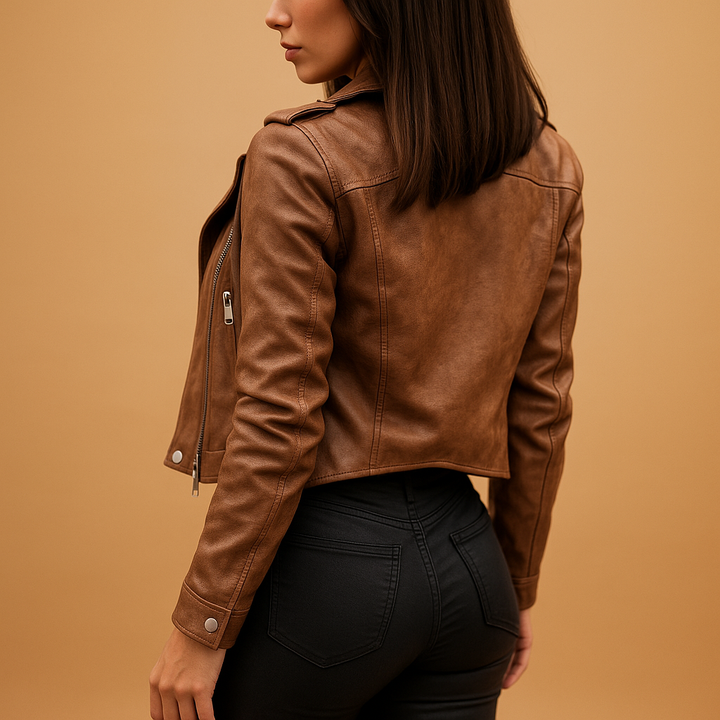 Women's elegant tailored jacket, perfect for professional office wear or a chic layered spring/fall outfit.