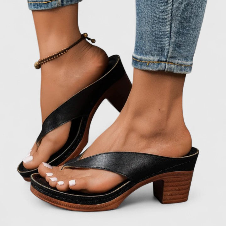 Versatile women's orthopedic dress heels with arch support. Ergonomic, non-slip design for comfort & stylish stable walk.