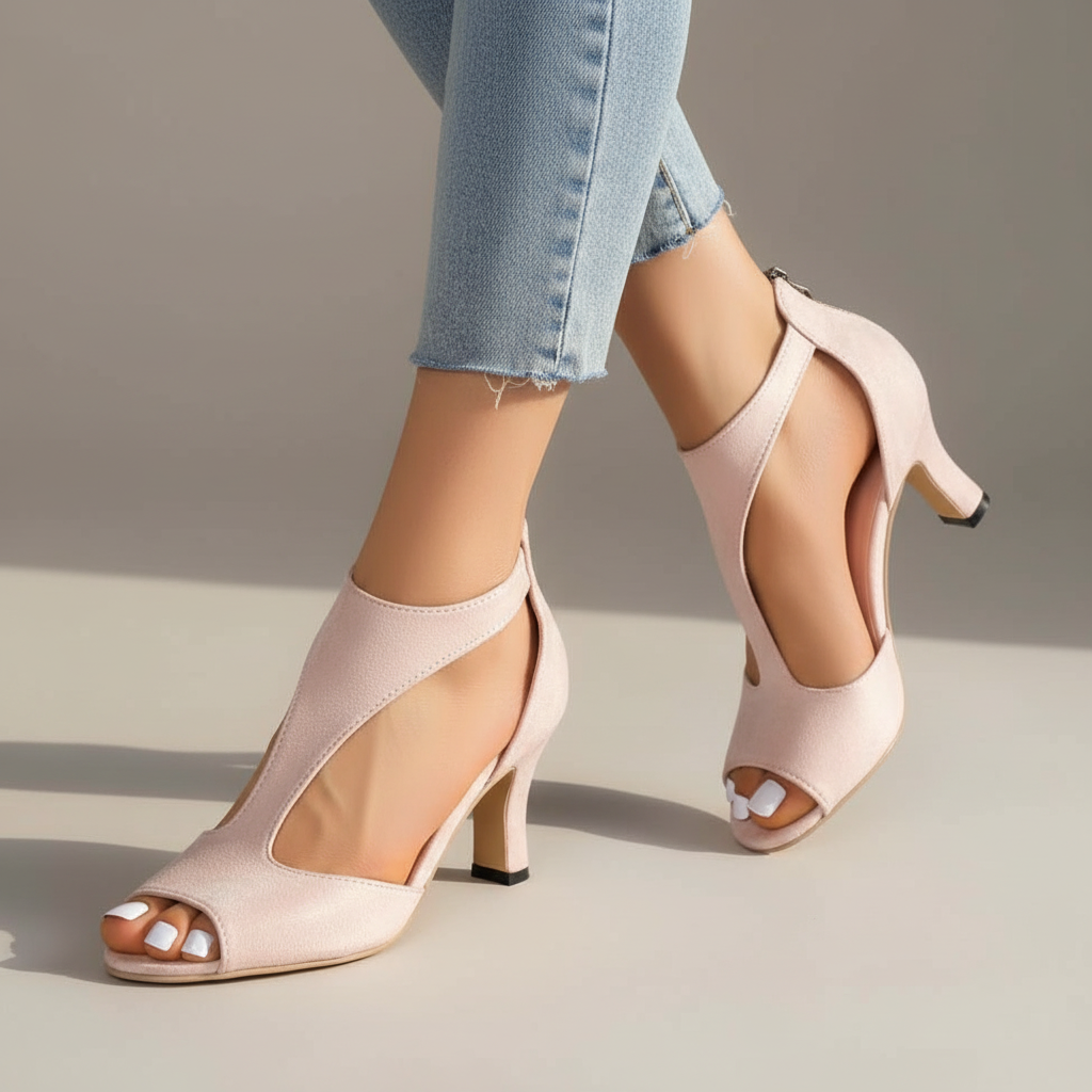 Elegant women's orthopedic heels with arch support for all-day comfortable wear.