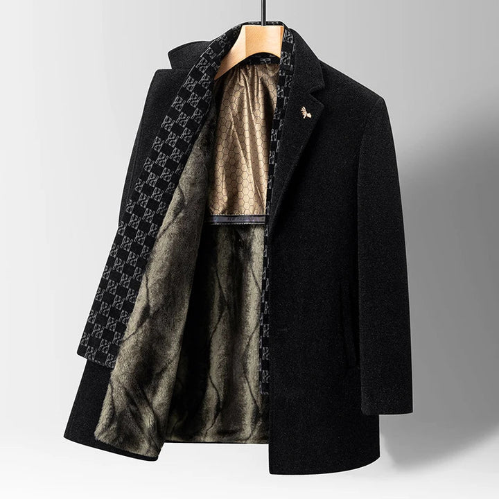 Chic women's wool blend coat, a perfect blend of classic style and modern winter fashion for ladies.