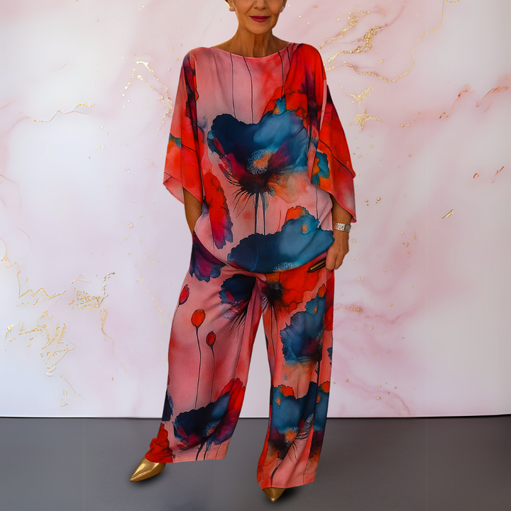 Fashionable women's satin matching set. Elegant two-piece co-ord, easily transitions from day to night.