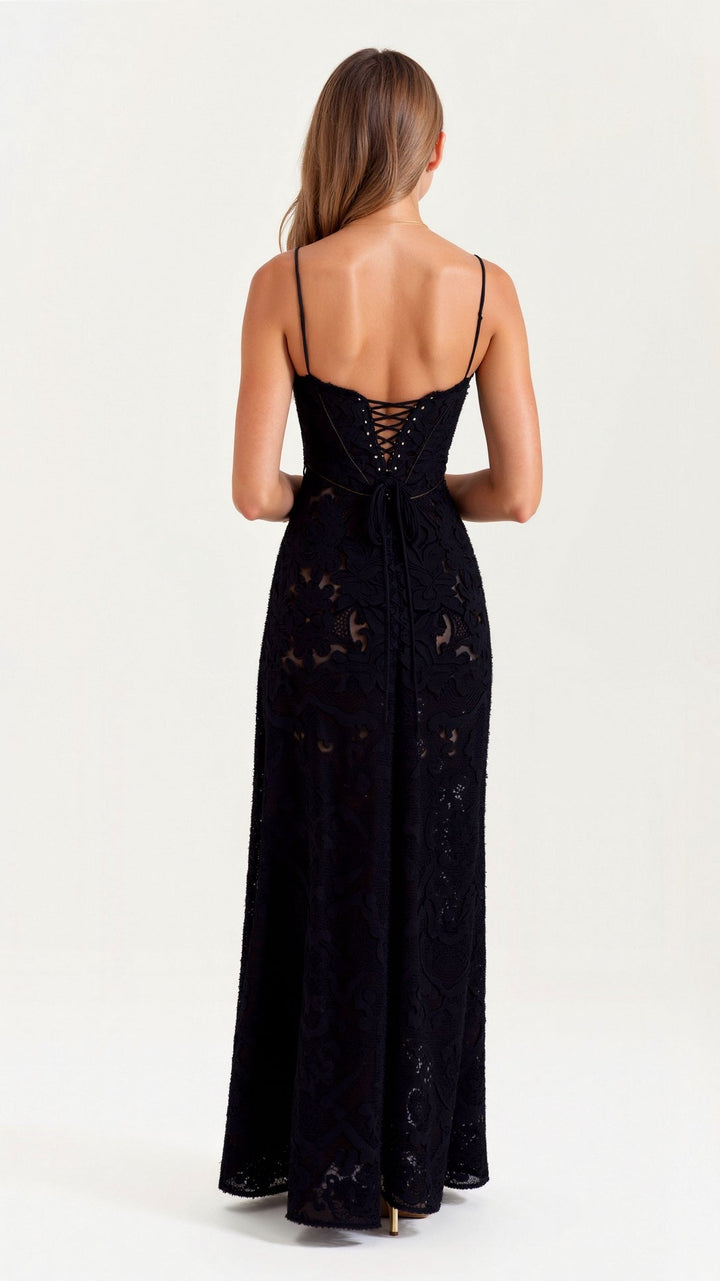 Versatile women's formal slip maxi dress, suitable for various wedding guest occasions