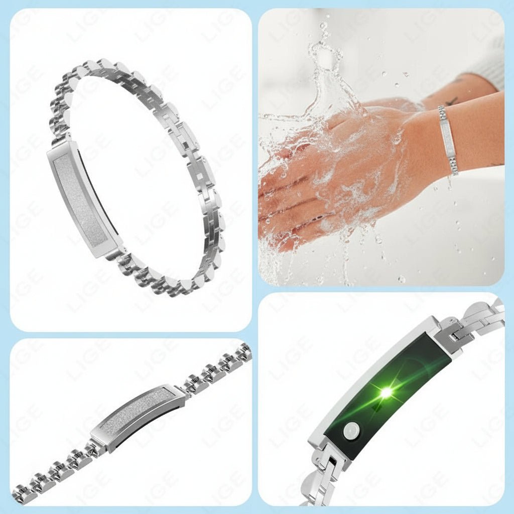 Bluetooth smart bracelet for women. Elegant fitness tracker with health monitor & activity alerts.