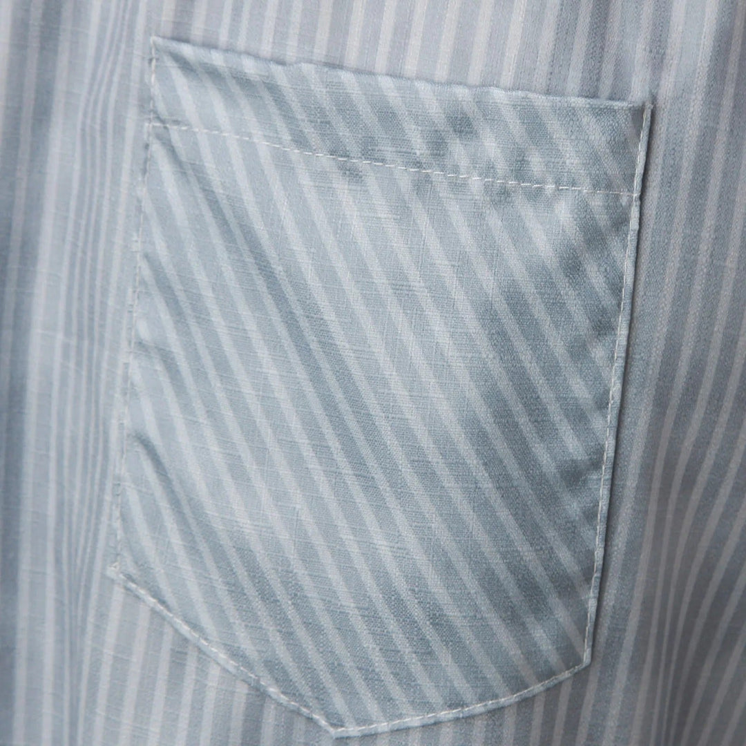 Elegant & comfortable women's striped high-waist trousers with stylish decorative buttons. Chic for any season.