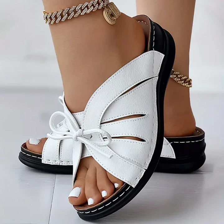 Comfortable women's bowknot summer sandals, designed for all-day casual wear