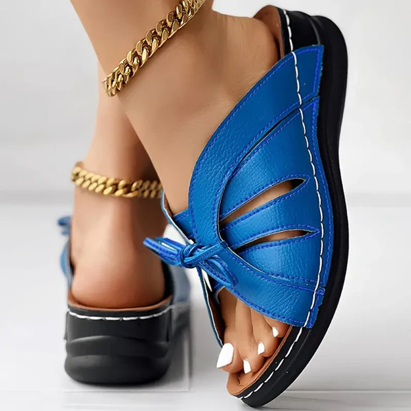 Non-slip women's sandals with a delicate bowknot, great for summer fashion