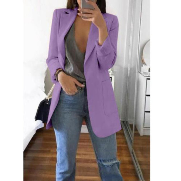 High-quality women's tailored blazer, creating a professional, elegant, and chic look for office or events.
