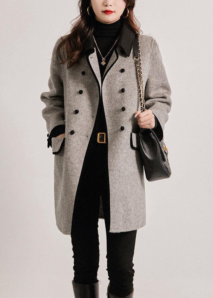 Stylish women's tailored coat, versatile elegant outerwear. Perfect for a sophisticated fall & winter fashion look.