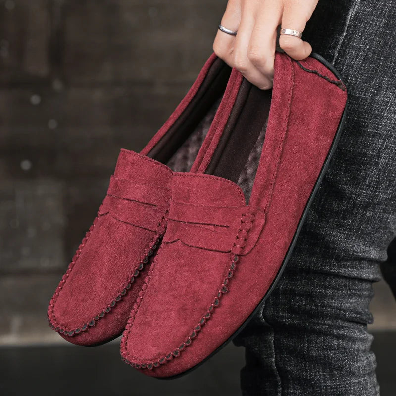 Close-up of women's comfortable tassel loafers, showcasing intricate tassel details and soft leather texture