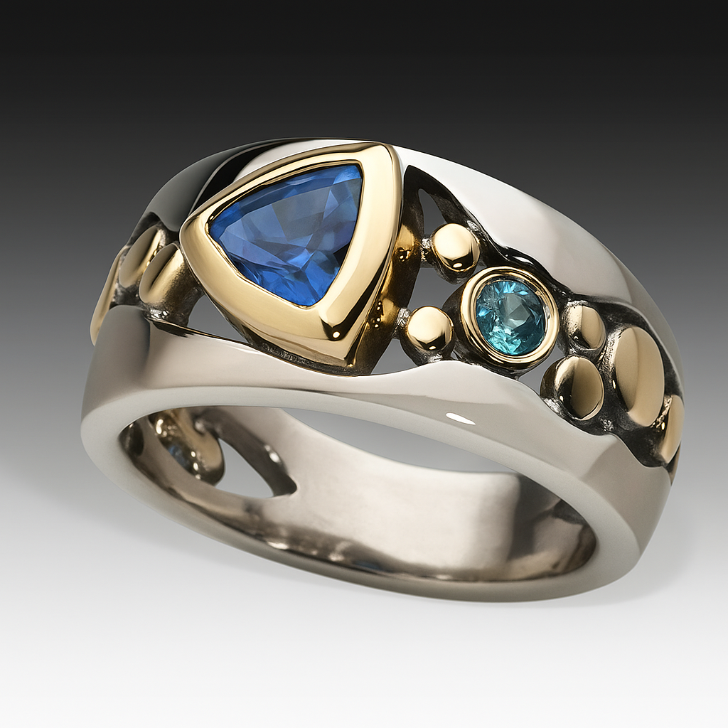 Elegant Women's Vintage Aqua Crystal Statement Ring. Features a large aqua crystal on a silver band, perfect for special occasions.