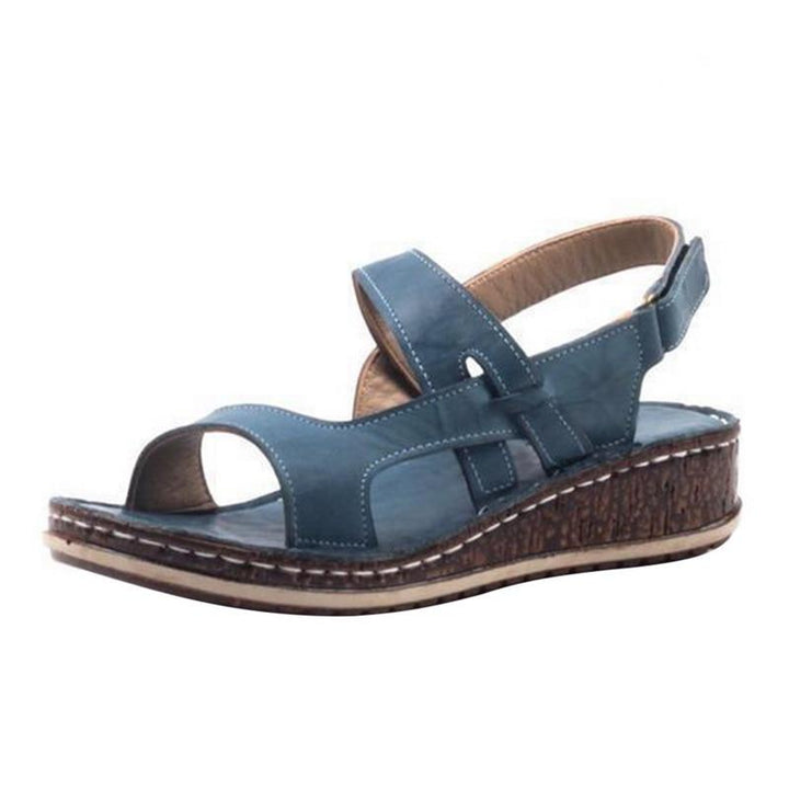 Versatile women's elegant wedge sandals. Perfect open-toe summer footwear for comfort & style.