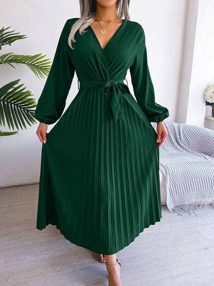 Beautiful summer maxi dress for women, a graceful wrap design with flowy fabric, great for any elegant event.