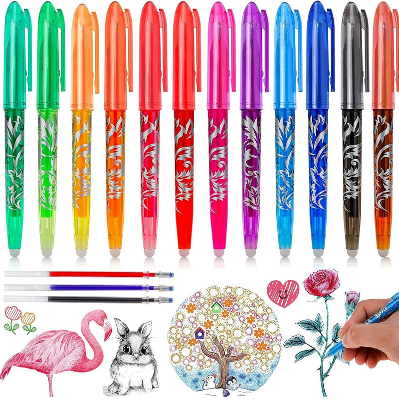 Detailed shot of an erasable gel pen's fine point and comfortable grip, ergonomic writing tool