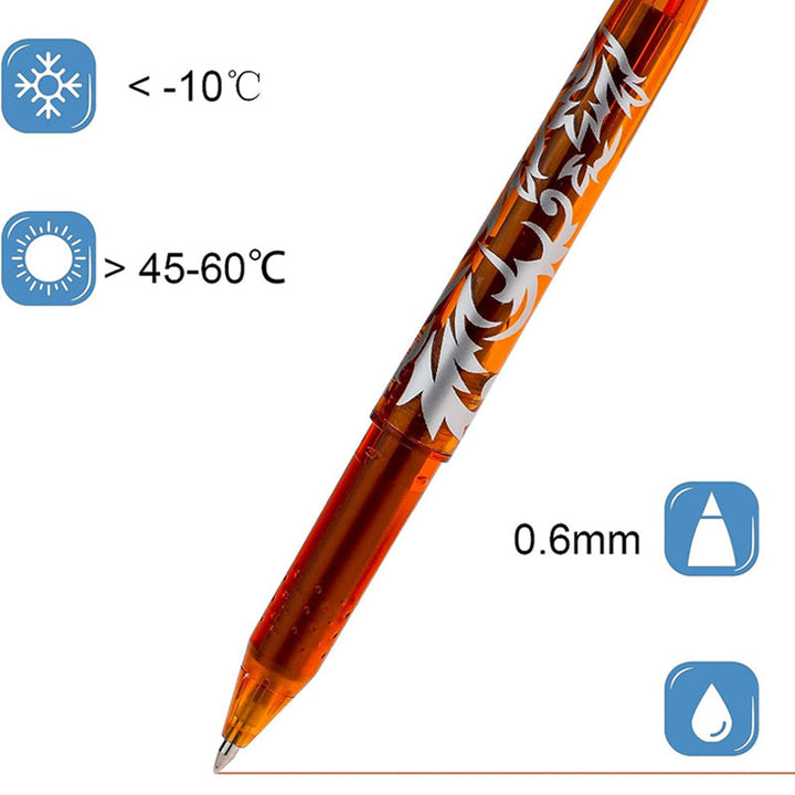 Student using an erasable gel pen for homework, emphasizing its utility as school stationery
