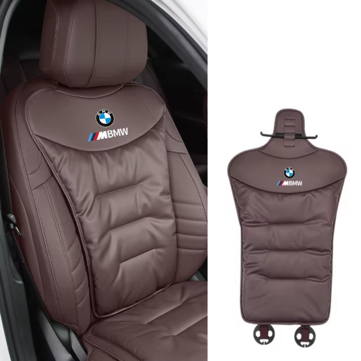 Orthopedic car back cushion for lower back pain relief & enhanced driving support.