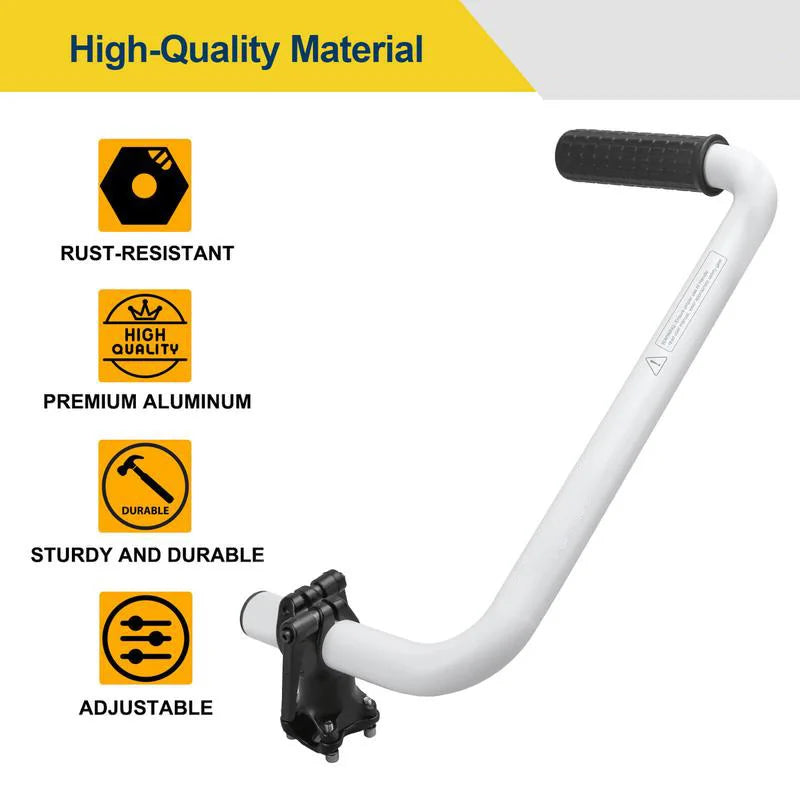 Trimmer handle extension grip designed for fatigue reduction during extended garden tool use
