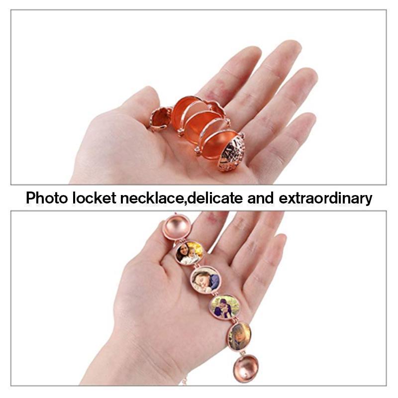 Women's expanding angel wing locket necklace, a perfect gift for keeping loved ones close, elegant design.