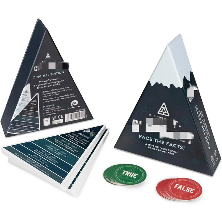 Family's Fun True or False Trivia Card Game, Quizaro. Engaging party or travel game for all ages.