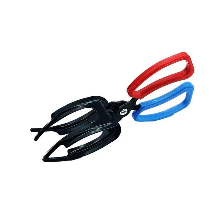 Detailed view of the jaws on fishing pliers, highlighting the effective gripper mechanism