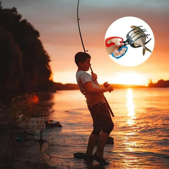 Compact fishing pliers with gripper, offering precise control for all fishing tasks